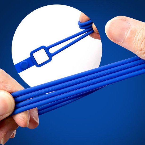 Wholesale Custom Logo Silicone Lanyard with Badge ID Card Holder Neck Rope With Button Lock