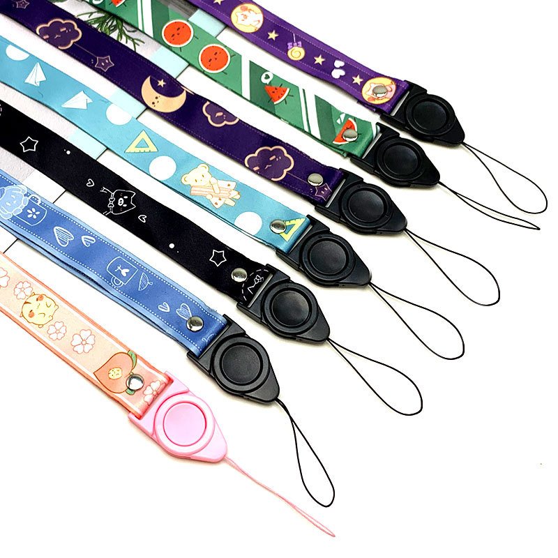 Nylon Printed Sublimation Neck Ribbon id Card Badge Holder Lanyard Neck Ribbon printed Polyester heat transfer webbing