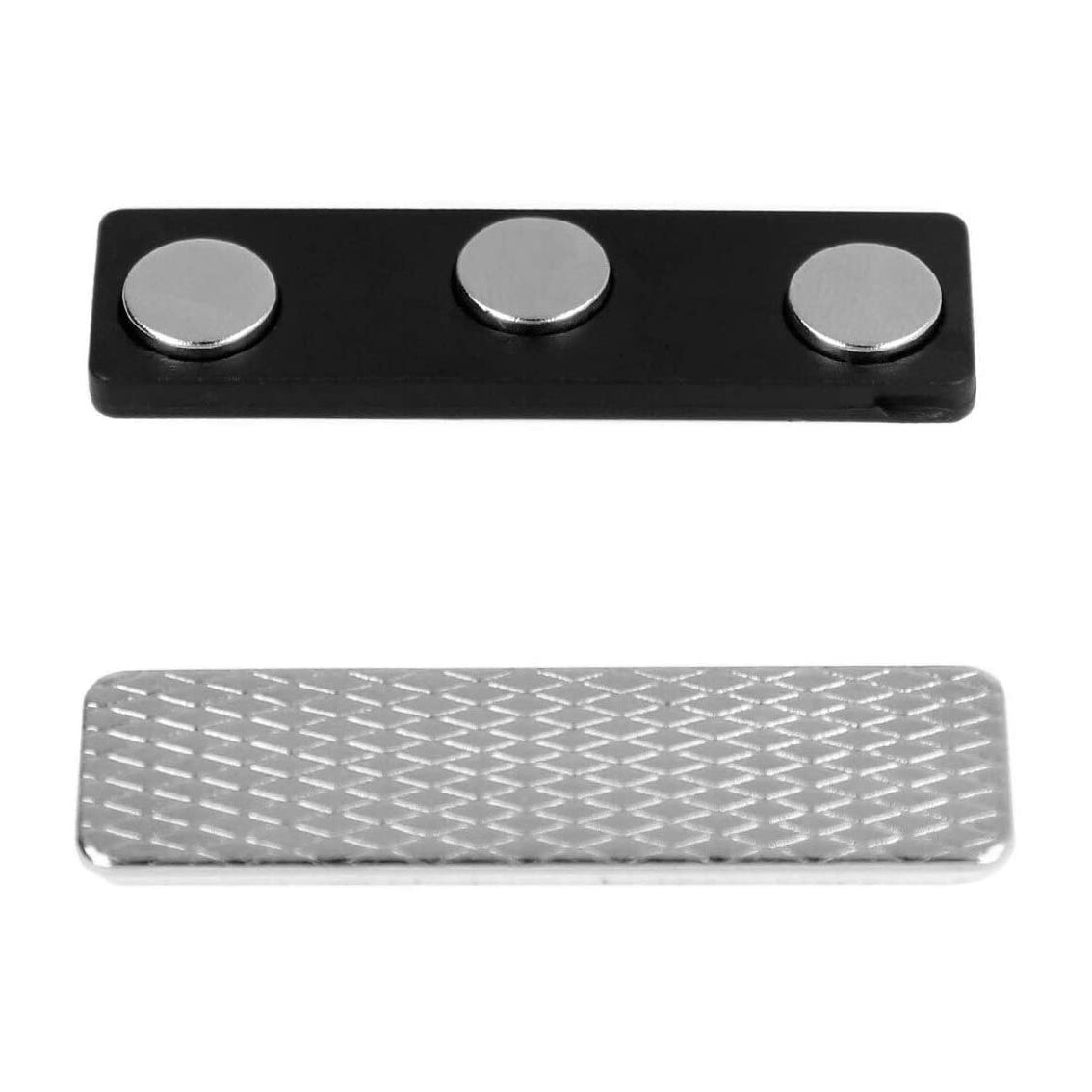 Blank Adhesive Badge Tag Magnetic Name Holders with 3 Strong Magnets