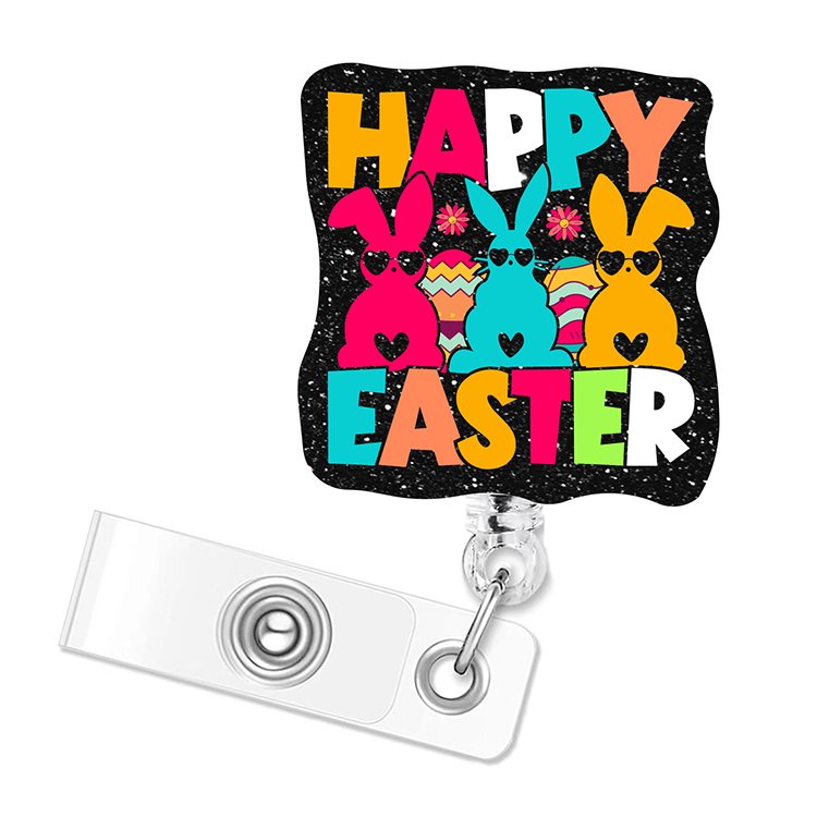 Fashionable Cheap Durable Type Acrylic Retractable Nurse Badge Holder Id Card