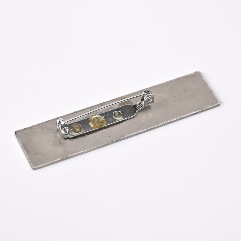 Custom Magnet Metal Crafts Name Tag Pin Badges Holders For Clothing
