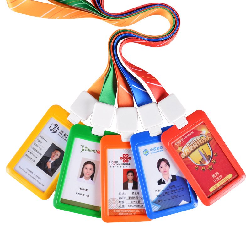 Customize Logo Polyester Lanyard Breakaway Neck Lanyard With Id Card Holder Wholesale Factory Free Sample Cute Fashion Lanyards