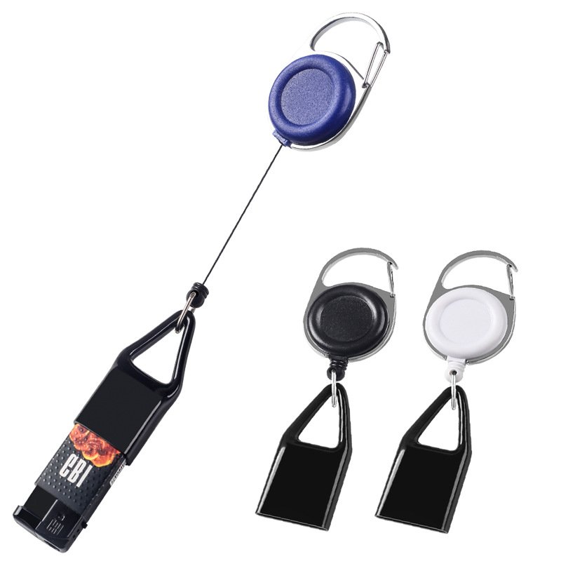 Wholesale Lighter Leash Stretch Lighter Holder Lighter Badge Holder Clip with your own Logo