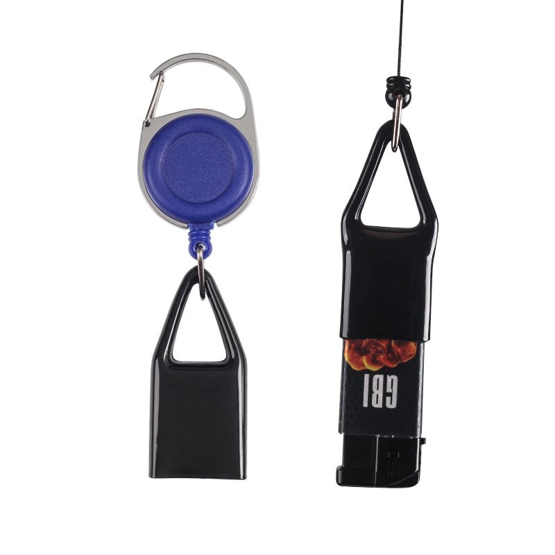 Wholesale Lighter Leash Stretch Lighter Holder Lighter Badge Holder Clip with your own Logo