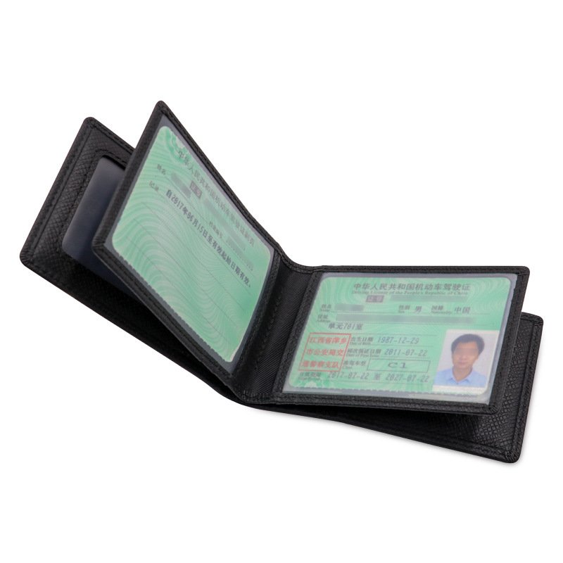 Customized Working Badge Holder Cases Leather CardHolder Wallets ID Card Holder Purse