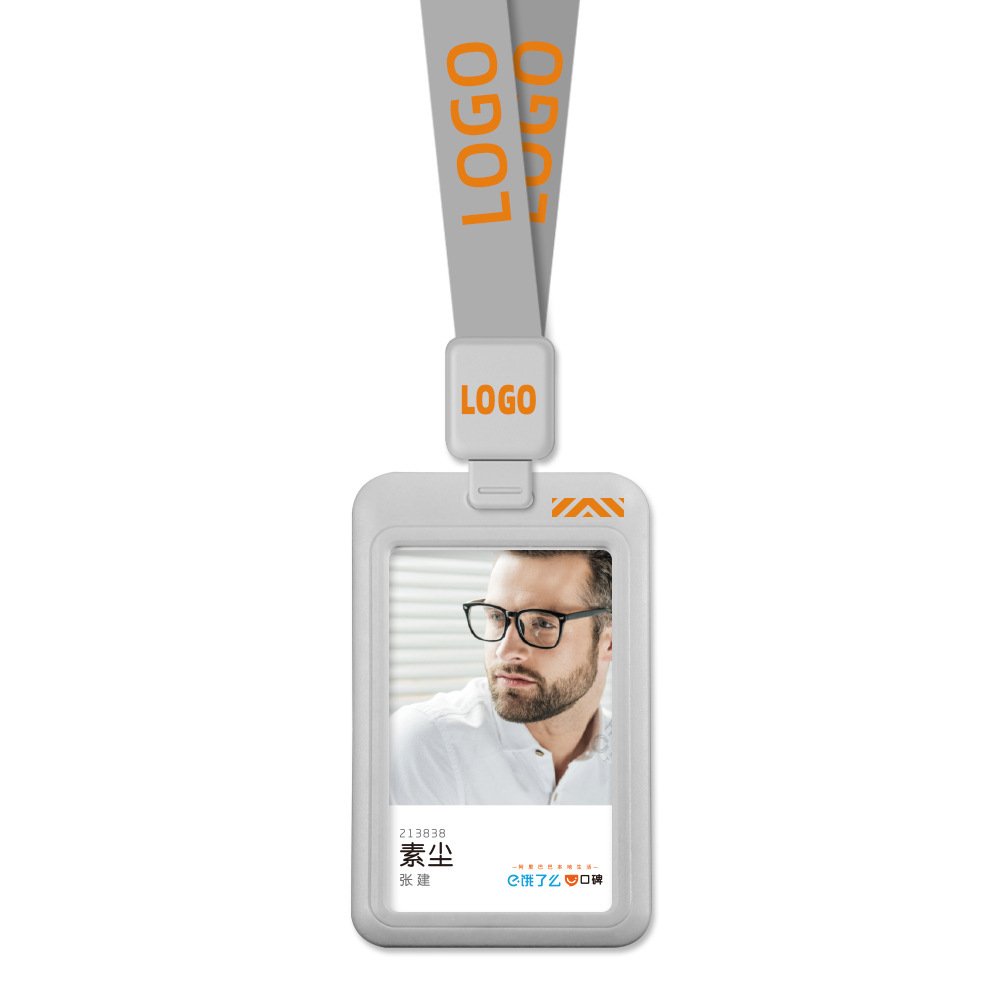 Custom Card Id Plastic Badge Hurdler Business Card Retractable Label Badge Lanyard