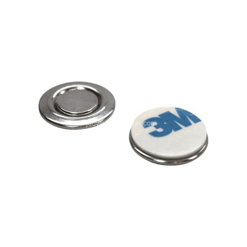 Custom Metal Neodymium 17mm Round Magnetic Button Badges Holder Magnets