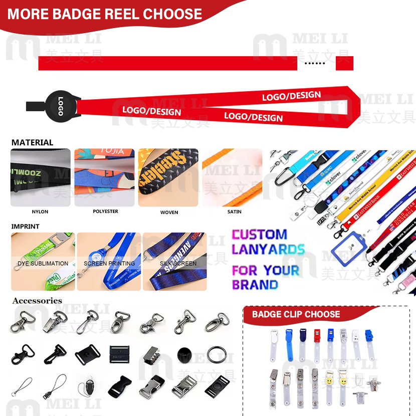 Factory Manufacturer Custom Safety Lanyard Cord Necklace Badge Holder For Card Holder And Polyester Lanyard