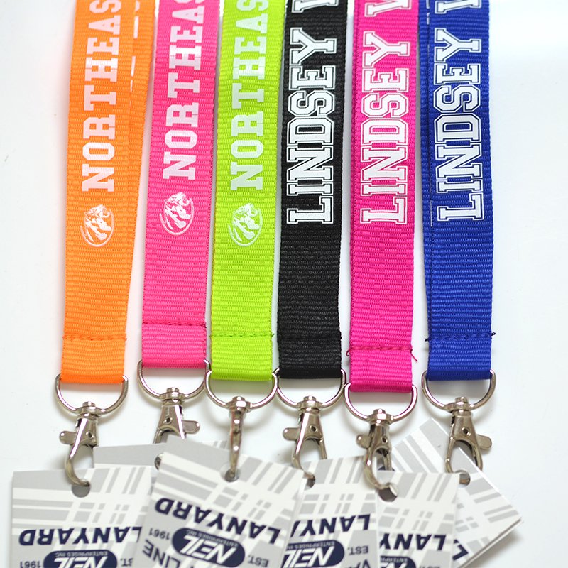 Custom soft plastic id working name badge pvc card holder with neck strap polyester lanyard