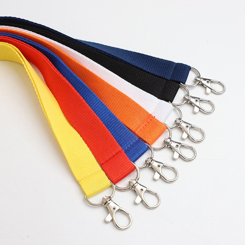 Custom Heat-transfer polyester printed lanyard with ID card badge holder