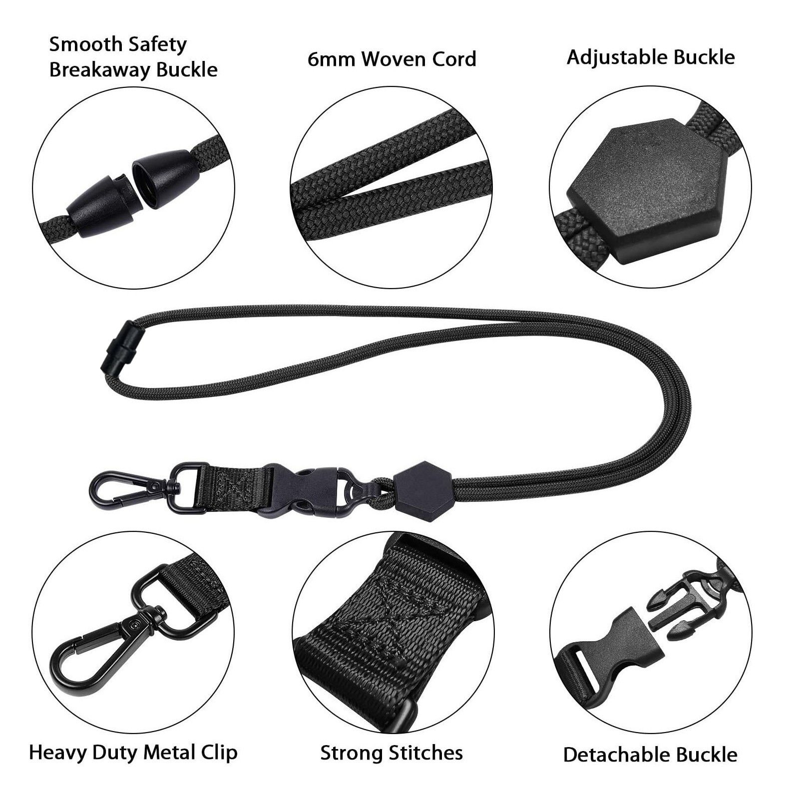 Hot selling Outdoor Safety Lanyard Vertical ID Badge Holder Premium Credential Holder