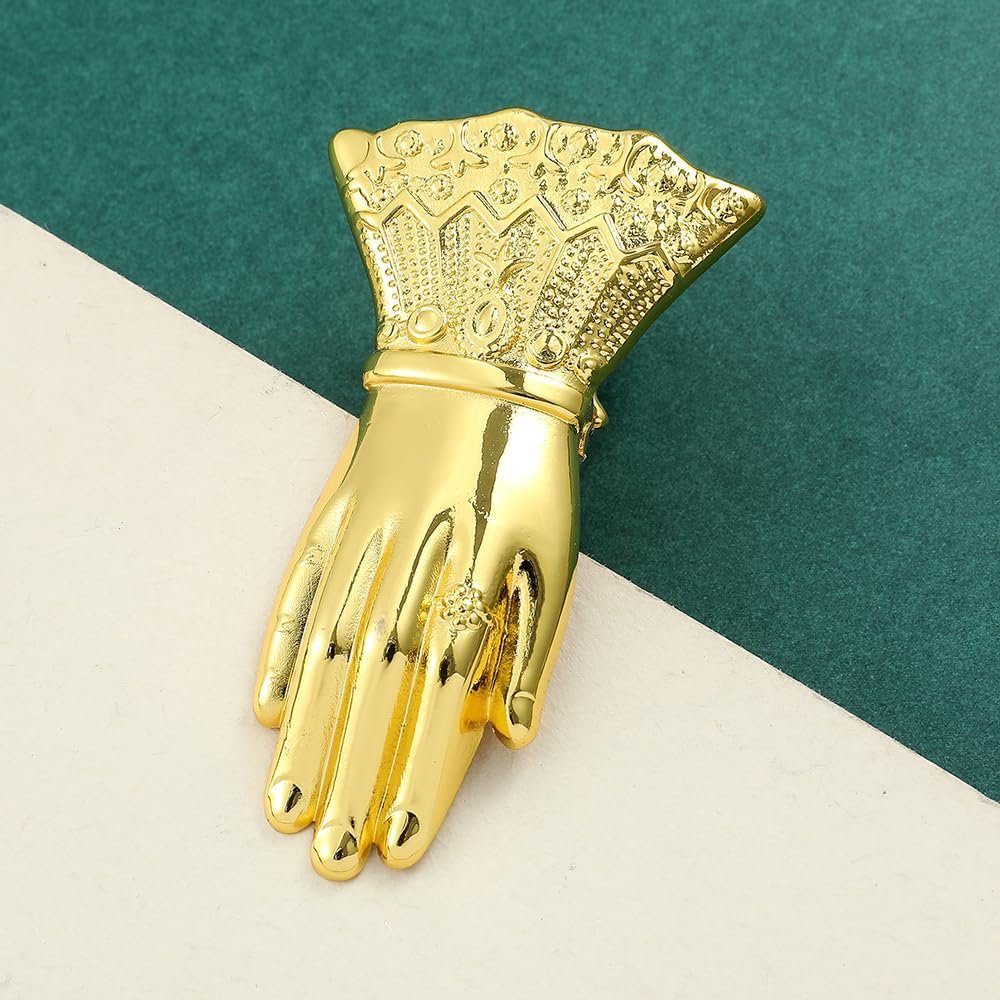 Vintage Lady's Office Appliance Stationery Hand Shaped Creativity Book Clip Holder with Metal Clips Paper File Dispenser
