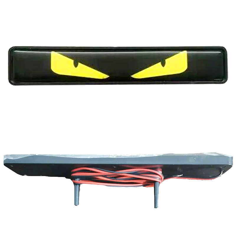NUYAO Auto Customized LED Logo Emblem Light Waterproof Illuminated Badge Car Front Grille Mount Base Holder Light For Car Style