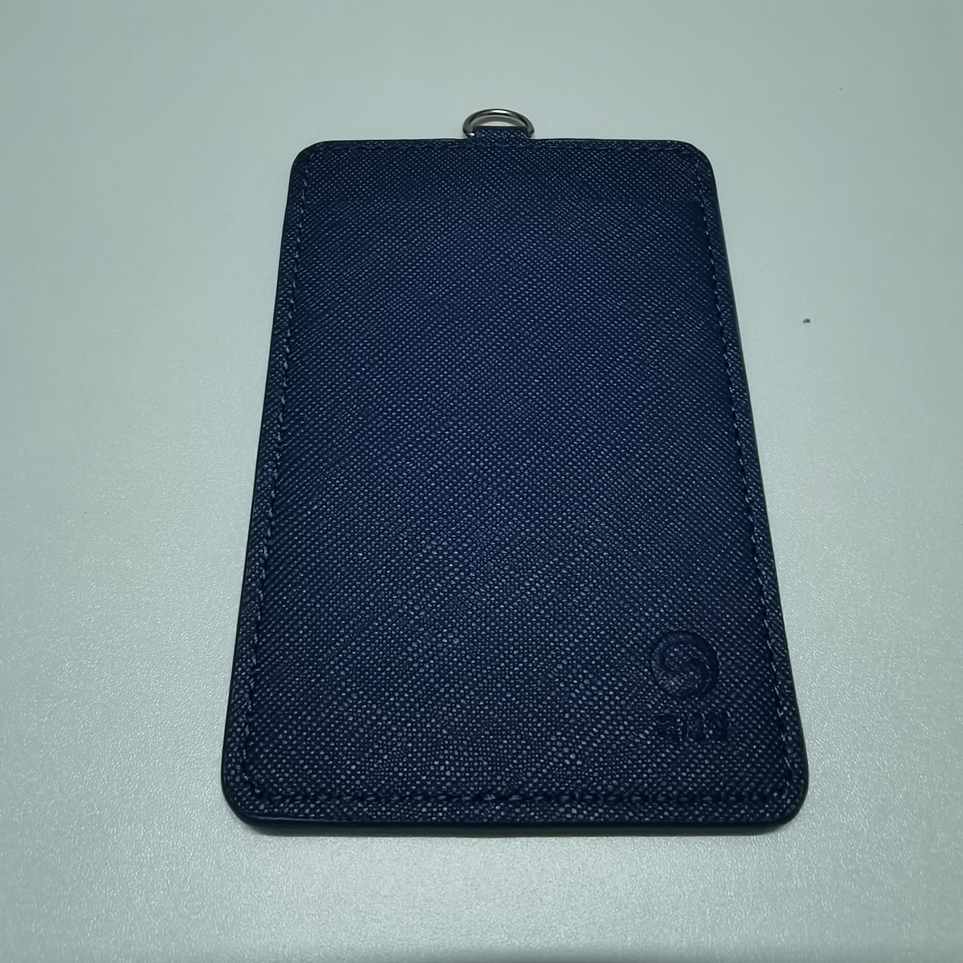 Custom leather ID card holder vertical lanyard ID Card holder Badge Protective case Work Office Name Badge Key Card