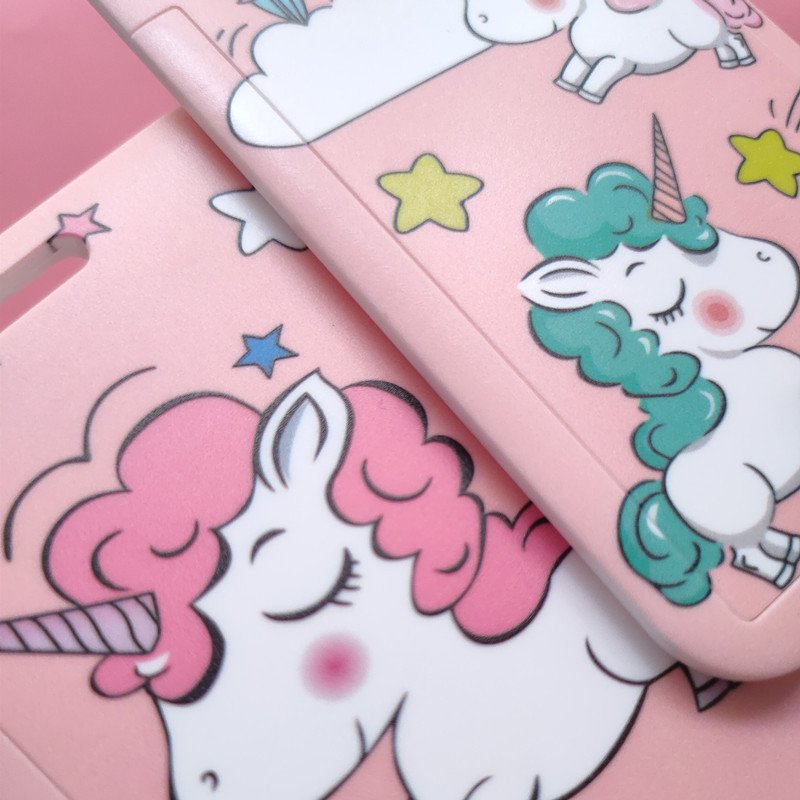 Cute Cartoon ID Card Holder Card Case Badge Necklace Neck Strap polyester Lanyard badge holder accessories for girl
