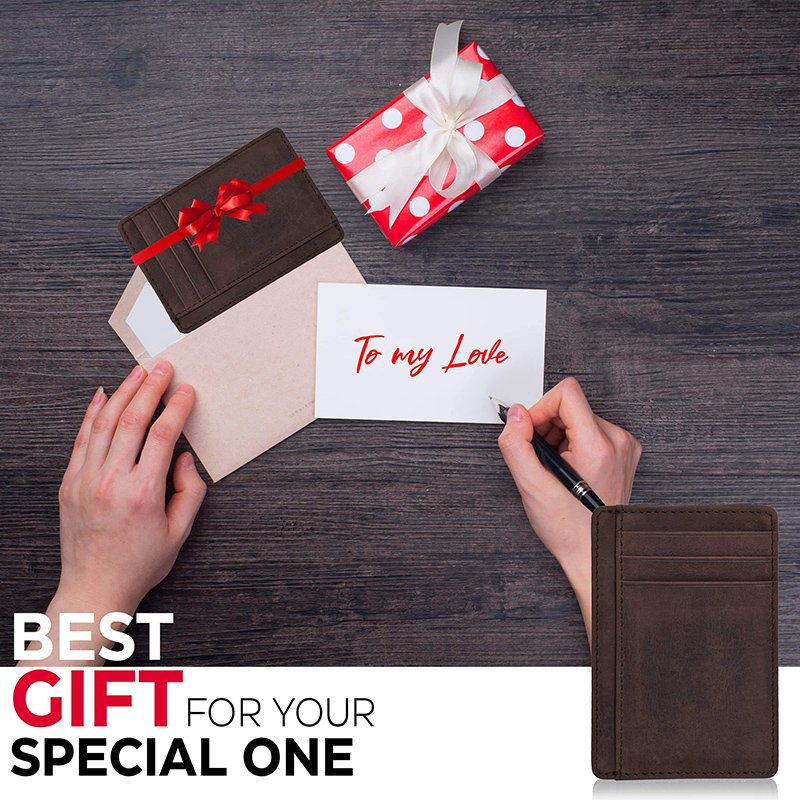 Mens Rfid Designer Leather Hand Made Card Wallet Holder Vintage Sublimation Man