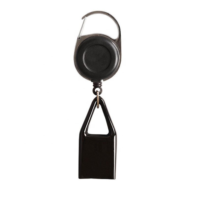 Hot Selling 360 Swivel Prevent Loss Portable ABS Lighter Case Cigarette Smoking Case Holder Retractable Badge Holder Clip