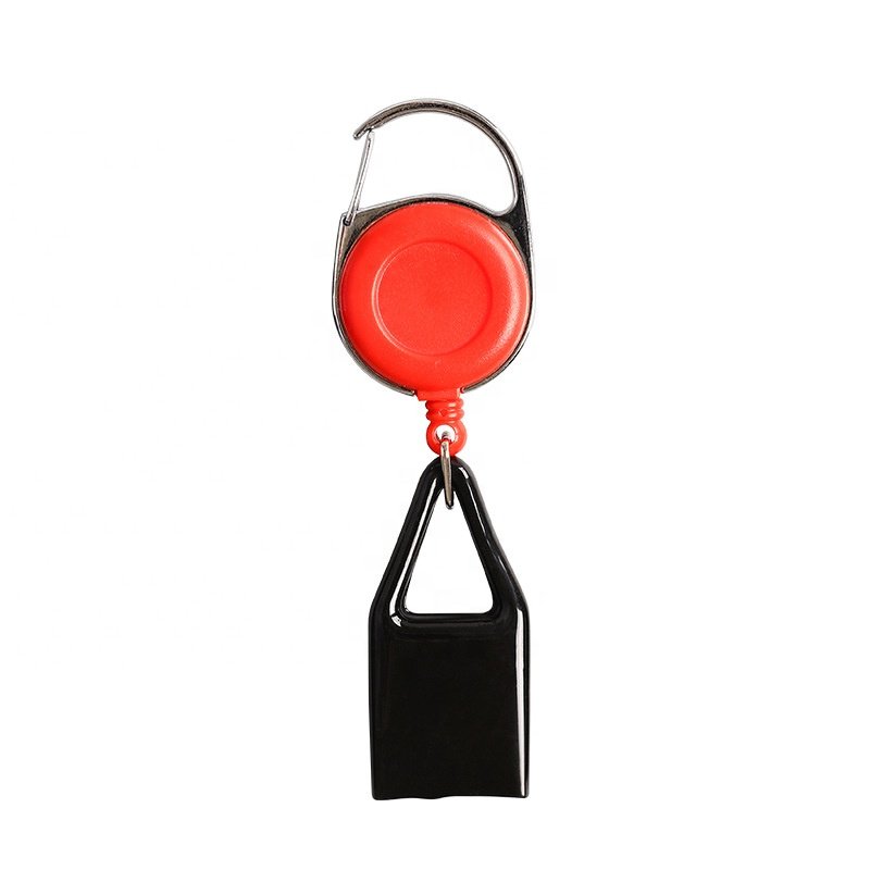 Hot Selling 360 Swivel Prevent Loss Portable ABS Lighter Case Cigarette Smoking Case Holder Retractable Badge Holder Clip