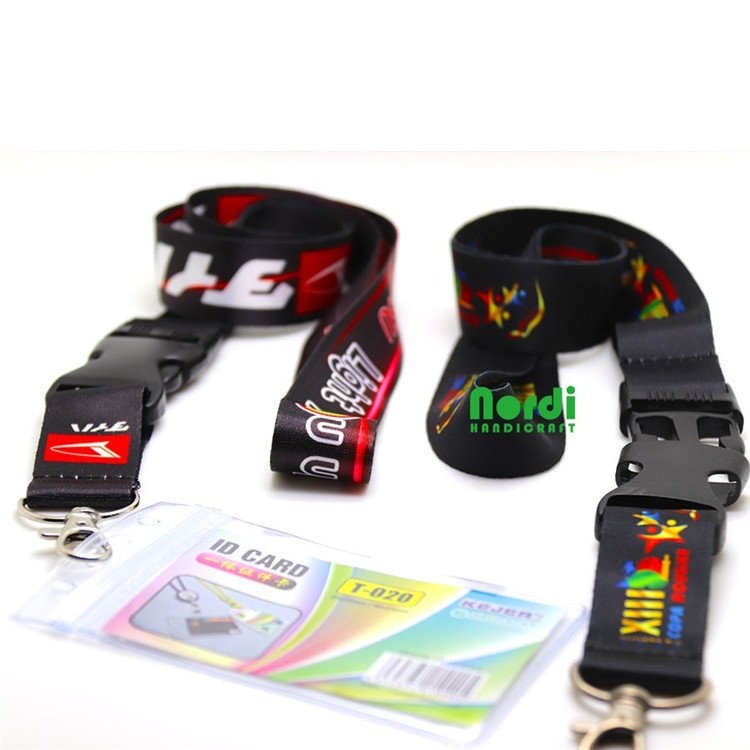 Custom Logo Primary School Neck Strap Lanyard With ID Card Holder Promotional Polyester Lanyard With Digital & Offset Printing
