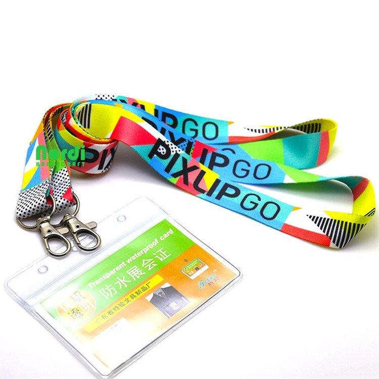 Custom Logo Primary School Neck Strap Lanyard With ID Card Holder Promotional Polyester Lanyard With Digital & Offset Printing