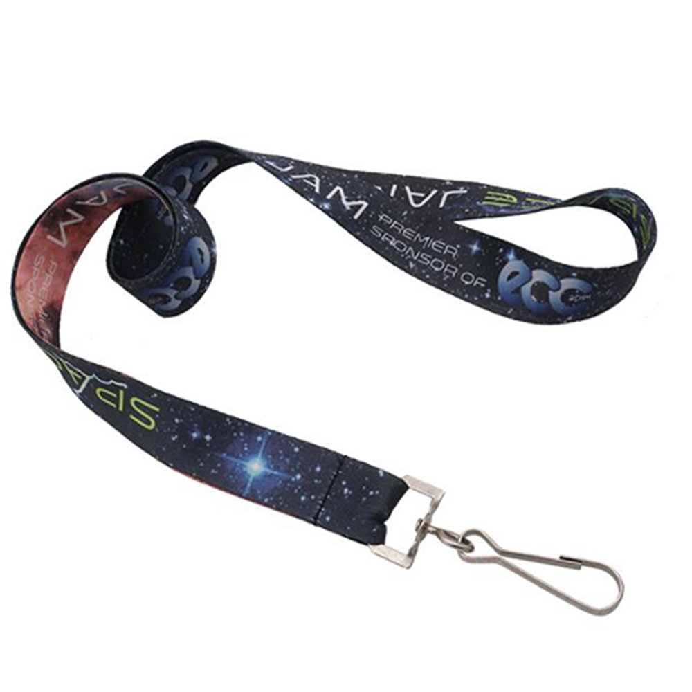 Custom sublimation lanyard id badge holder