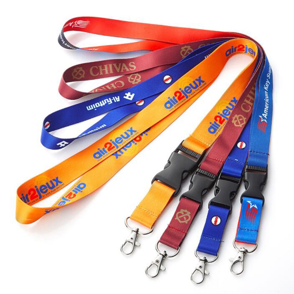 Custom sublimation lanyard id badge holder