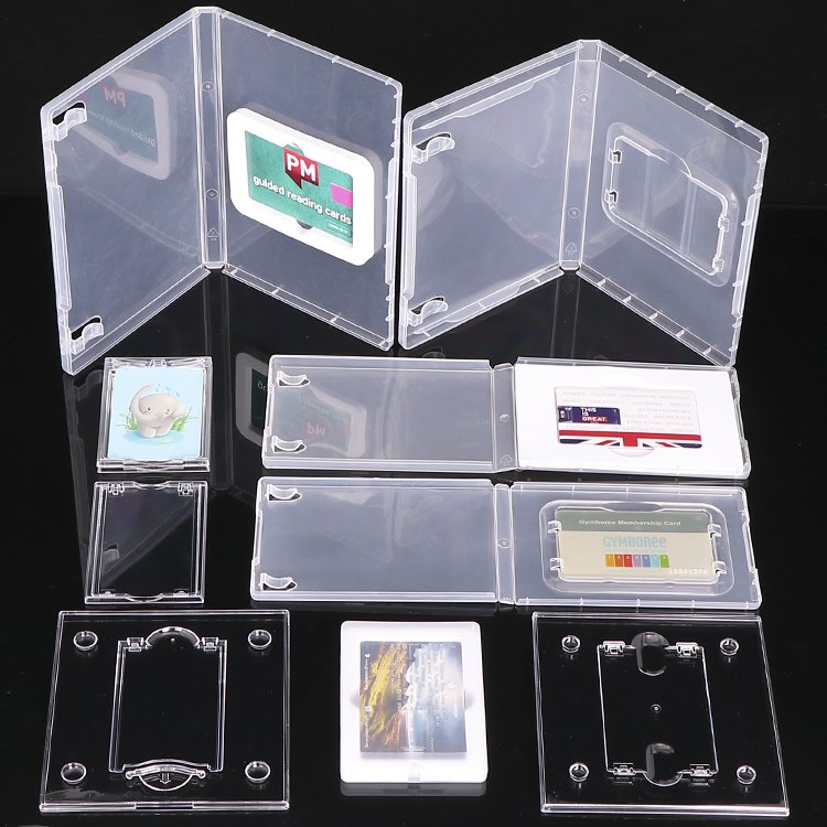 YUZMEI Plastic Business Card Holder ID Name Card Storage Box Plastic Card Case For Mini-SIM Nano-SIM Micro-SIM