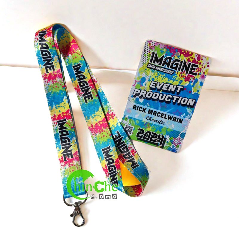 NO Minimum Plastic Custom Size Lanyard Badge VIP Pass Badge For Events