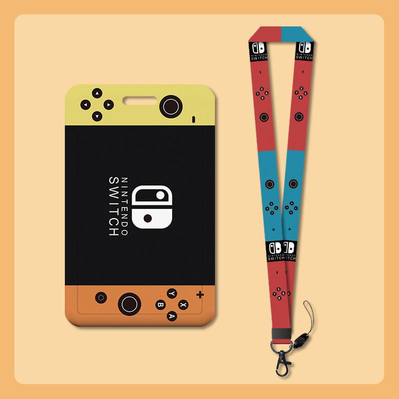 PU Leather Badge Case Clear and Color Border Lanyard Holes Holders Badge Holders