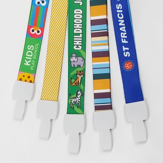 White Blank Polyester Lanyard Roll Sublimation Raw Material for Badge Holder & Accessories