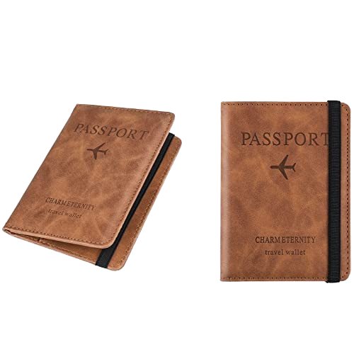 Unisex Anti-Theft RFID Passport Holder Customized PU Leather Travel Wallet Open Short Boys Ladies' Fashion Hot Selling Logo
