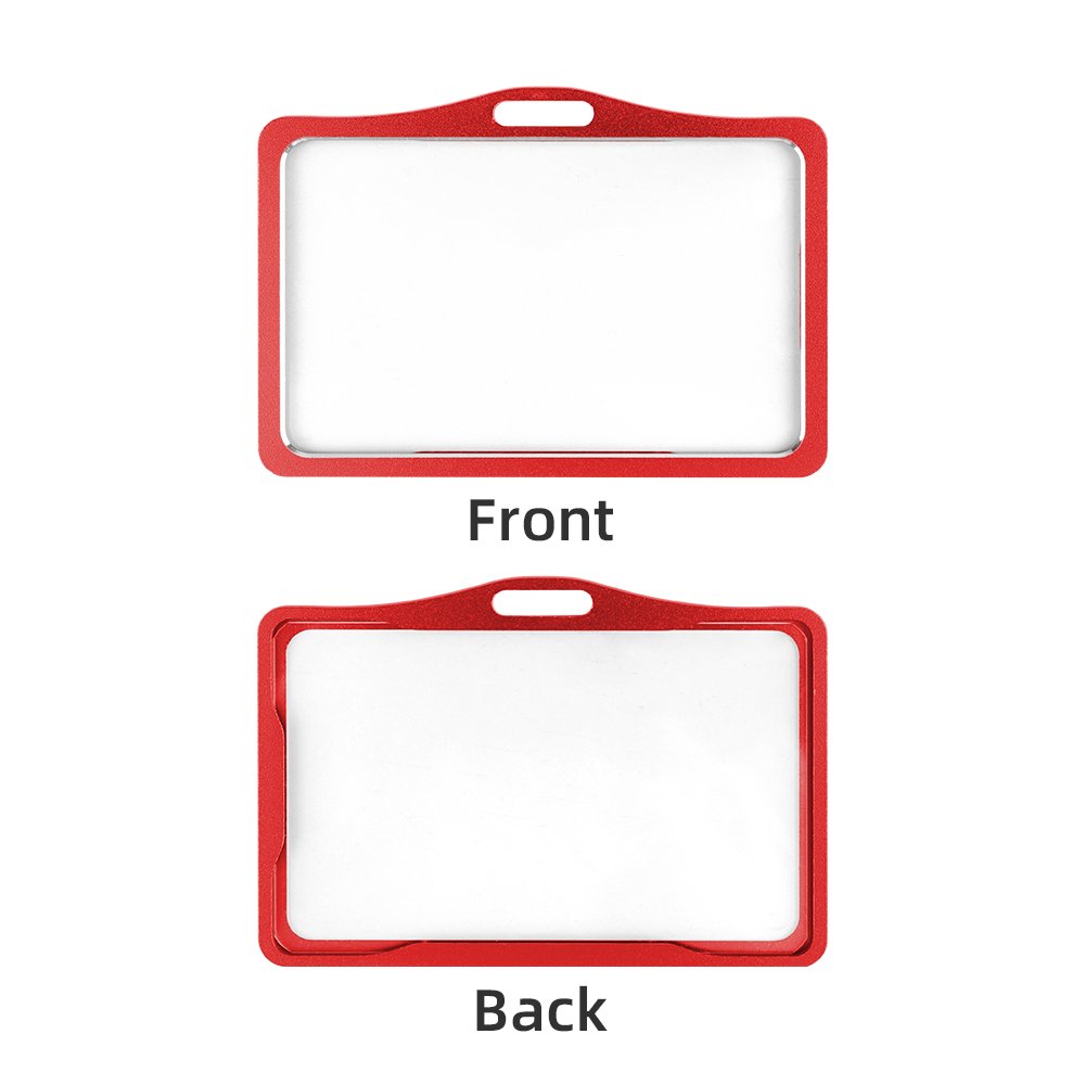 High-Grade Highlight Metal Aluminum Alloy Badge Holder Office ID Card Holder RFID Card Enployee Badge Holder
