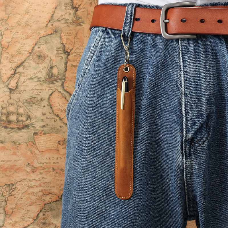 PU Leather Necklace Lanyard With Strong Clip And Keychain For Keys ID Badge Holder Gift Quality Pen Bag Or Pencil Pouch