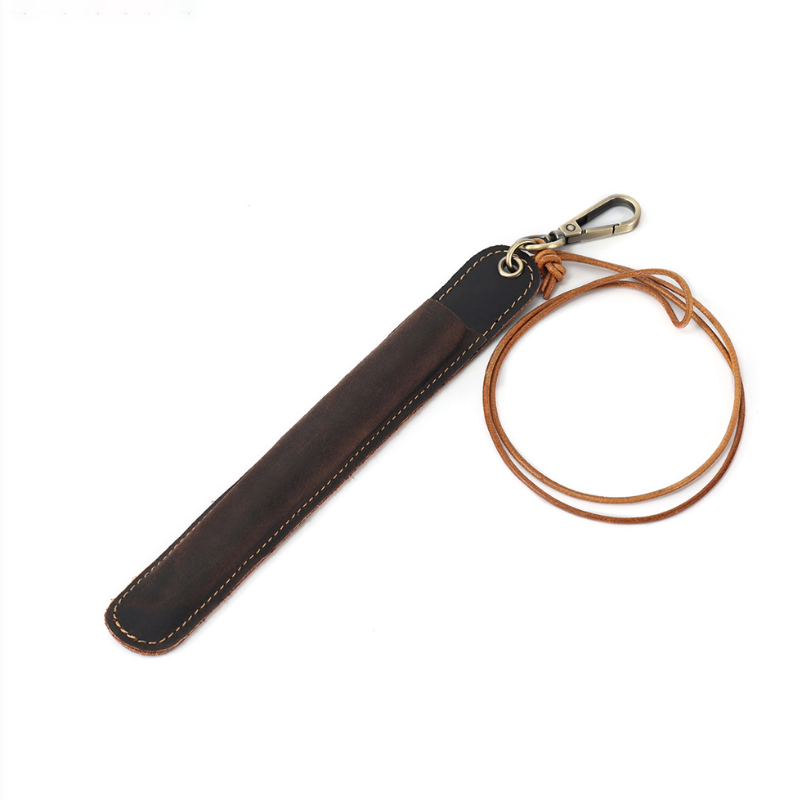 PU Leather Necklace Lanyard With Strong Clip And Keychain For Keys ID Badge Holder Gift Quality Pen Bag Or Pencil Pouch
