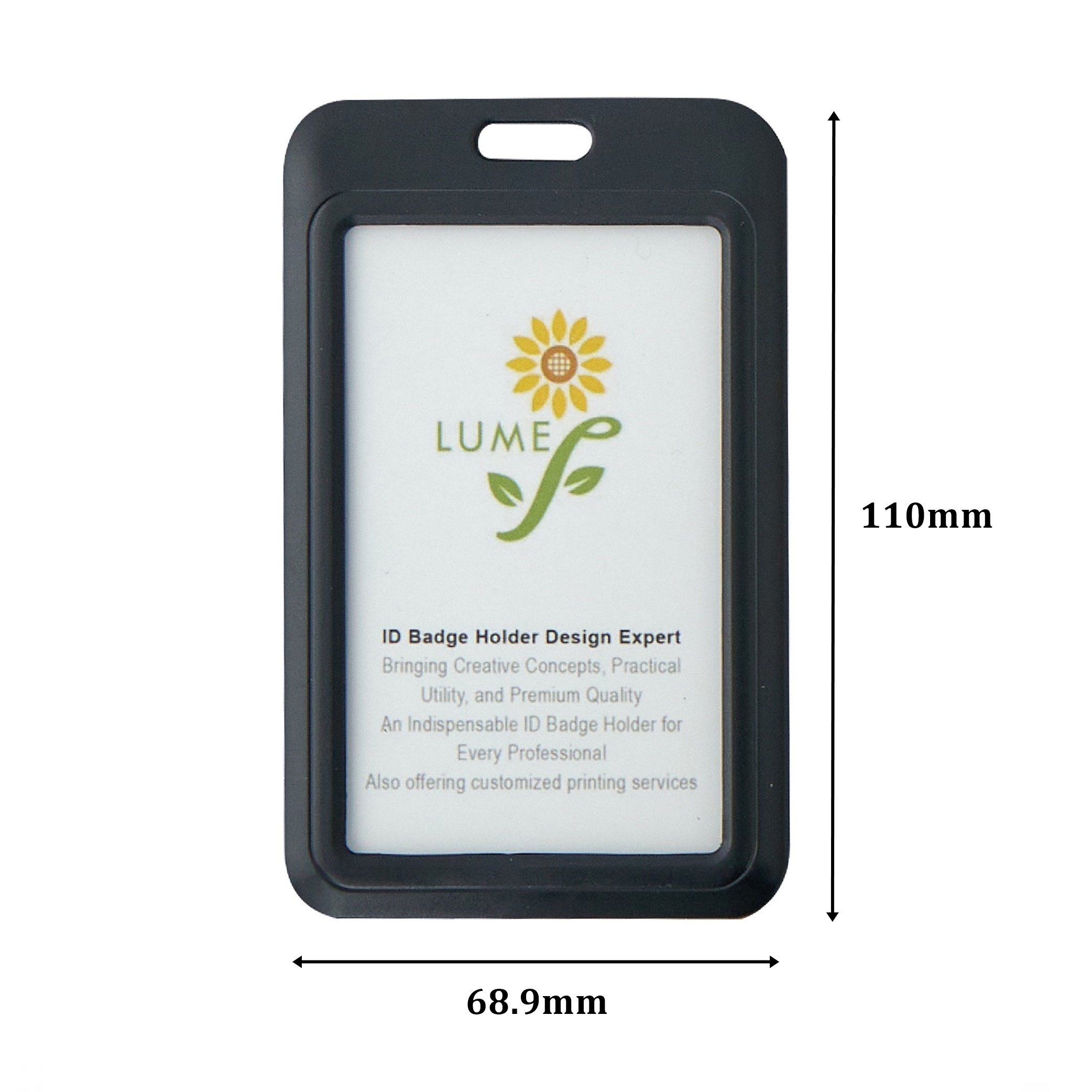 Transparent Id Card Holder Id Card Holders Wholesale Badge Id Card Holder with Lanyard