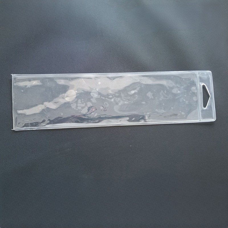 Factory customized PVC transparent hardware parts packing bag daily supplies comb nail scissors tools storage hanging pouch