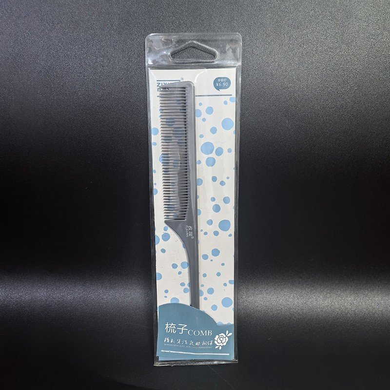 Factory customized PVC transparent hardware parts packing bag daily supplies comb nail scissors tools storage hanging pouch