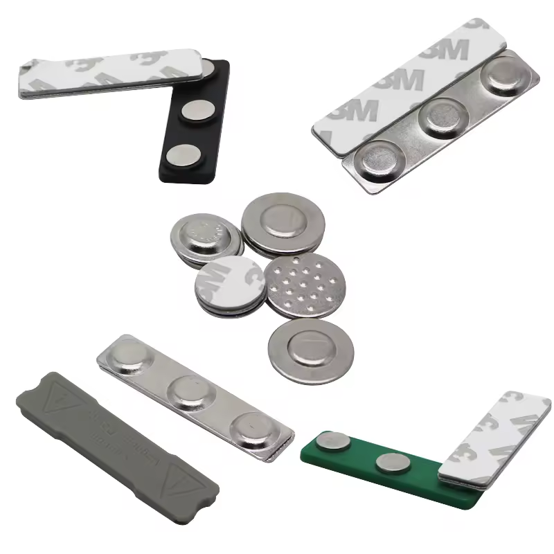 custom metal aluminium plastic acrylic epoxy blank name tag badge magnetic with logo