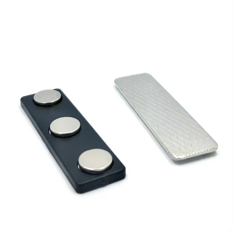 custom metal aluminium plastic acrylic epoxy blank name tag badge magnetic with logo