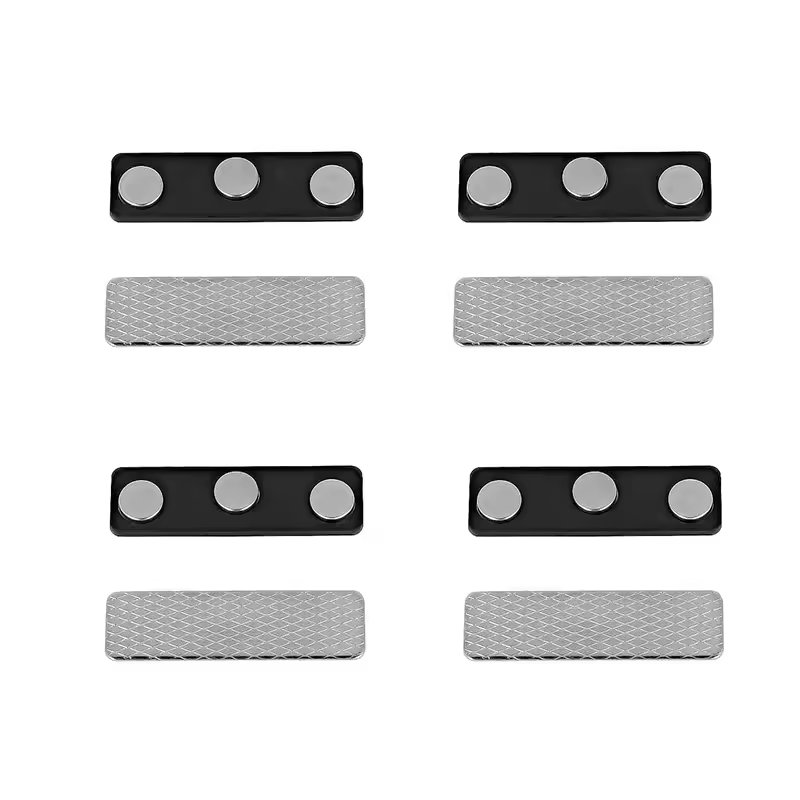 custom metal aluminium plastic acrylic epoxy blank name tag badge magnetic with logo