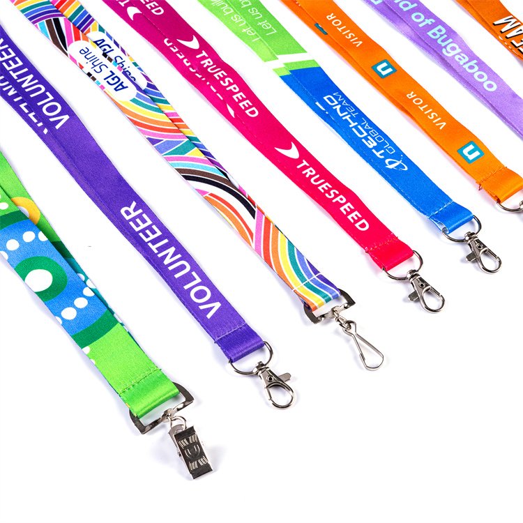 High Quality Telephone Fashion Rope Neck Strap Id Badge Holder With Ribbon Lanyard