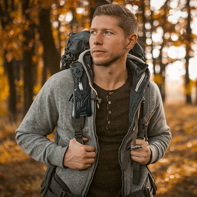 Pullther Outdoor Mountaineering Telescopic Buckle Thickened Puller Anti Loss and Anti theft Badge Clip Type Scroll ID Holder