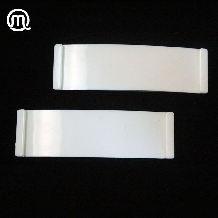 Blank White Plastic Magnetic Name Badge for office