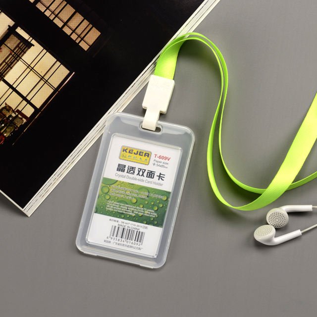 Direct Manufacturer Clear PP Cover Material ID Card Business Card Holder Credit Card Badge Holder for business