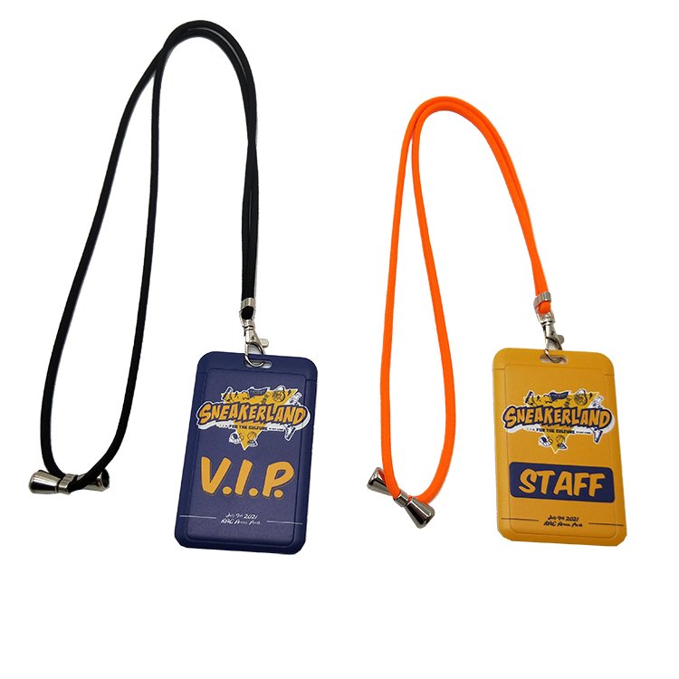 High Quality Personalized Custom Logo Polyester Neck Strap Nylon Woven Retractable Phone Case Lanyard ID Card Badge Holder