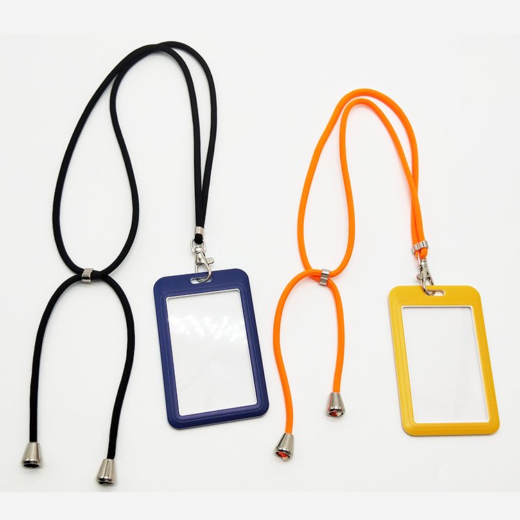High Quality Personalized Custom Logo Polyester Neck Strap Nylon Woven Retractable Phone Case Lanyard ID Card Badge Holder