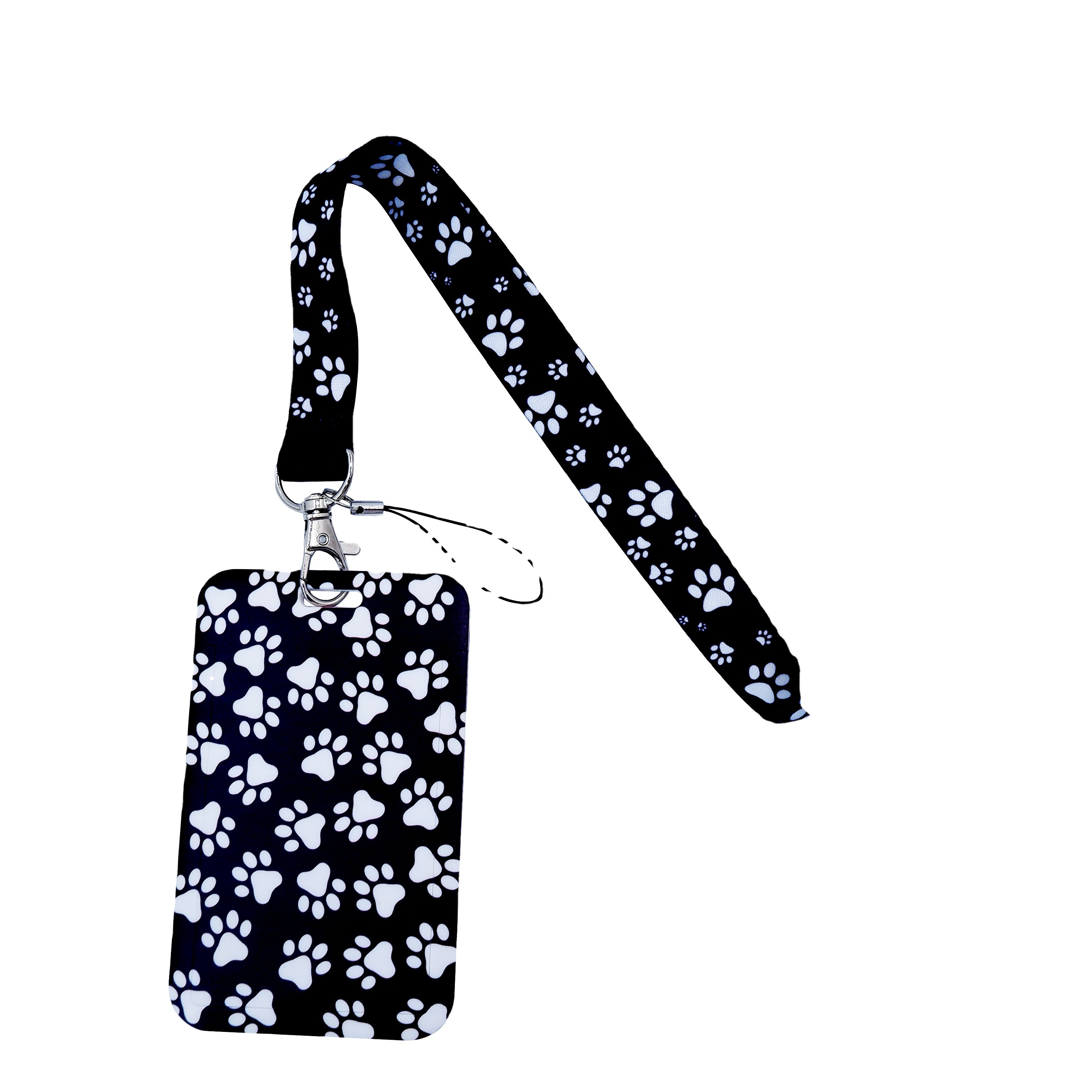 High Quality Personalized Custom Logo Polyester Neck Strap Nylon Woven Retractable Phone Case Lanyard ID Card Badge Holder