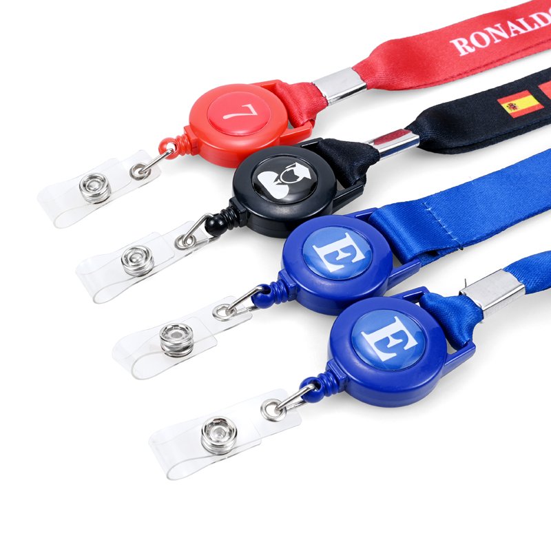 Customized Lanyard Yoyo High Quality Retractable Badge Holder Polyester Lanyard With Logo Custom