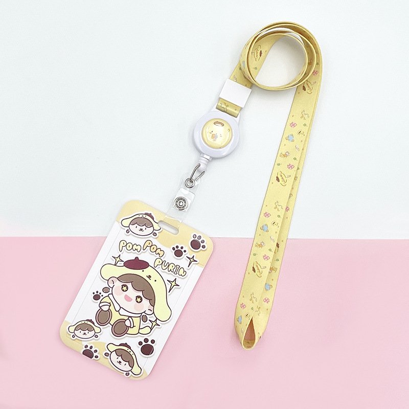Factory Wholesale Cartoon Lanyard Durable Retractable Card Lanyard Students&Kids Lanyards For ID Badges Cute