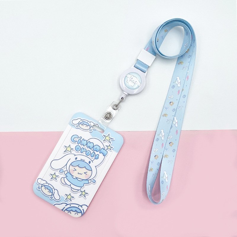 Factory Wholesale Cartoon Lanyard Durable Retractable Card Lanyard Students&Kids Lanyards For ID Badges Cute